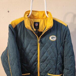 Green Bay Packers Quilted Women's Coat